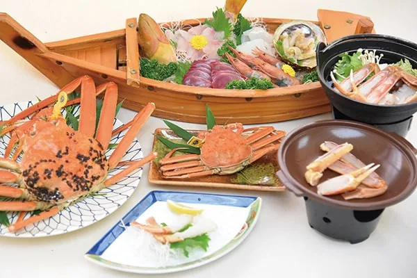 越前がにAプランの料理