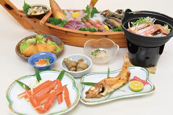 越前がにBプランの料理
